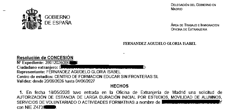 Resolución favorable. Datos personales omitidos por confidencialidad.